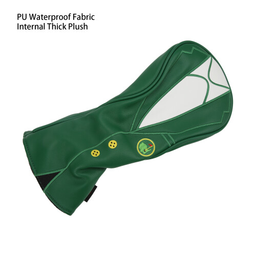 Golf Head Cover PU Leather Rainproof Thick Plush Protection 2