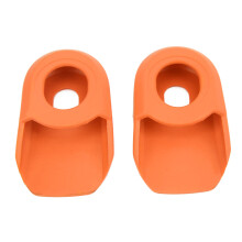 Cache-manivelle de vélo en silicone, ensemble de 2 pièces, orange, antidérapant, manchon de manivelle