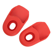 2 pièces en silicone pour cache-manivelle de vélo rouge 6.8x4cm