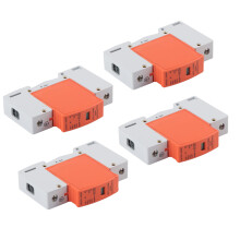 4 Stück 1P Überspannungsschutzgerät DIN-Schienenmontage SPD Hausblitzschutz AC 420V RMU1‑C20