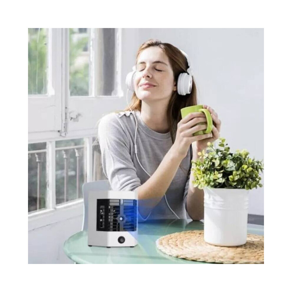 Portable Fan Mini Air Cooler Usb Air Conditioner Cooler Purifier Humidifier