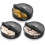 Black Pill Boxes 7 Day 2 Times a Day, Large AM/PM Pill Box Organiser 8