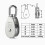 4pcs Single Pulley Block, 304 Stainless Steel Pulley Roller 6