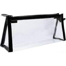 Clear Pencil Case See Through Pencil Case (black)