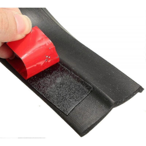 Universal Car Front Bumper Spoiler Rubber Sticker Lip Splitter Body Protector, 2.5m /8.2 Ft 2