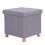 Folding Storage Square Foot Rest Stool with 4 6