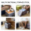 Folding Storage Square Foot Rest Stool with 4 14