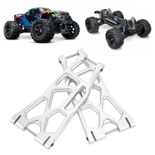 2 Stück RC Metall Vorder- und Hinterachsschenkel für TRAXXAS 1/5 RC Auto Upgrade-Teile Silber