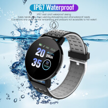 119plus 1,3 pollici Smartwatch 150mAh IP67 22 mm Blu