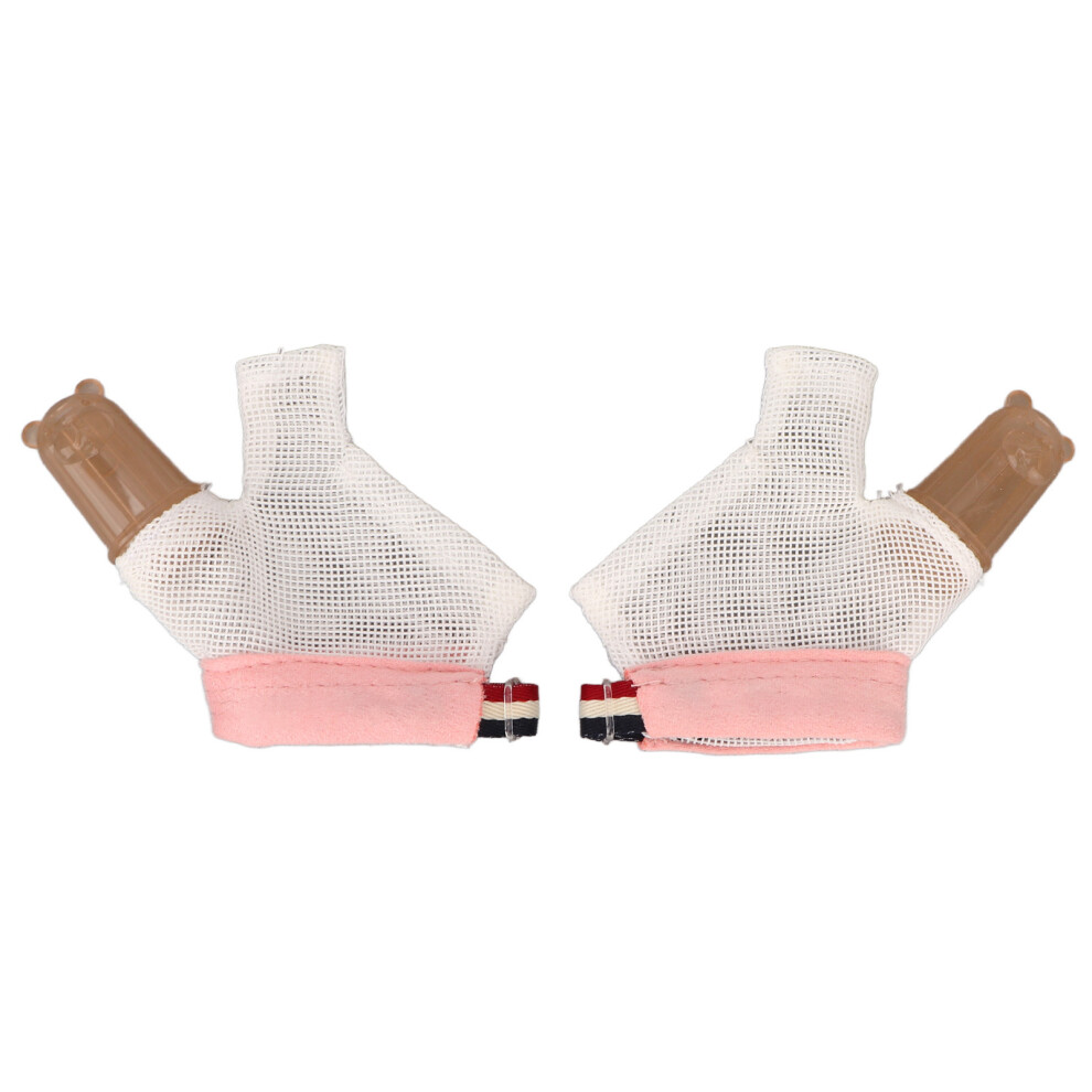 Pink 1 Pair Thumb Sucking Stop Glove Soft Adjustable