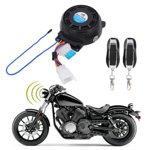 Motorcycle Alarm with Remote Control, 12V, 125dB, 160m Range