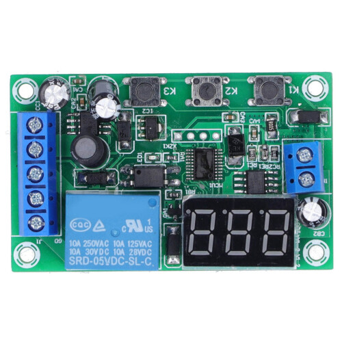 YYI-2 Module de courant continu 12 V avec affichage et relais 2