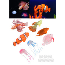 Set da 7 pezzi di vasche galleggianti in silicone colorate, 2.7cm
