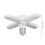 Foldable 38W LED Garage Light 3800LM 20x20cm Bright 6500K 3
