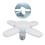 Foldable 38W LED Garage Light 3800LM 20x20cm Bright 6500K 2