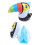 Inflatable Swim Arm Band Cute Toucan Pattern PVC 9
