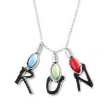 (Style A)Collana Stranger Things con catena multistrato e ciondolo lampadina regalo per