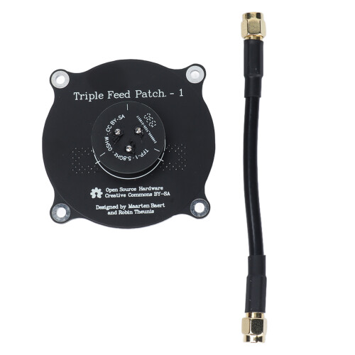 Antenne patch à trois alimentations, 5,8 GHz, largeur de bande 660 MHz, PCB 1