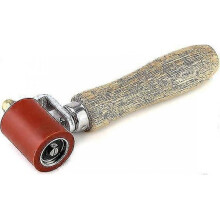 Silicone Pressure Roller, High Temperature Resistant Hard Rubber Seam Roller Manual Pressure Roller Roof Pvc Welding Tool, 40mm, Red-In stock