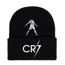 (StyleB)Cappello Cristiano Ronaldo maglia nero berretto stampato Cr7 caldo quotidiano tifosi regali
