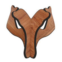 Ukulele-Ständer aus Holz, abnehmbarer Gitarrenständer, tragbarer Saiteninstrument-Halter, Gelb