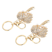 2 Stück Schlüsselanhänger Anhänger Kokospalmen-Form Exquisite Strass-Schlüsselanhänger für Auto Anhänger Taschen Dekoration Geschenk