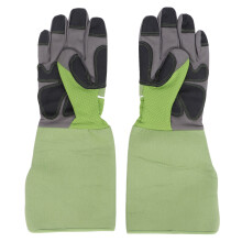 Green Garden Work Gloves, Cut & Puncture Proof, 15.6x6.3in