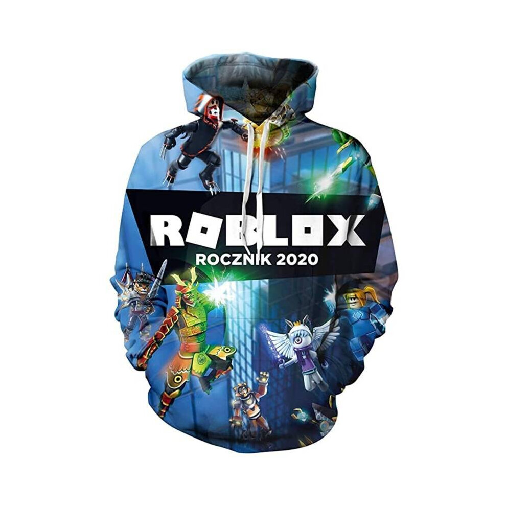 (Style H,Adult M)Roblox Sweat à Capuche 3D Sweat Hiver Pull Cordon Manches Longues Hauts Vêtements