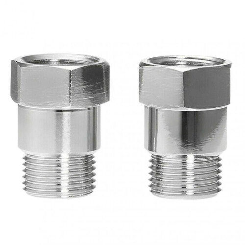 2pcs O2 Sensor Spacer Threaded Universal M18 X 1.5 Car Engine Light Oxygen Sensor Extender Adapter