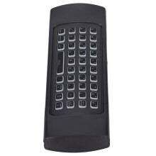 Clavier mini sans fil rétroéclairé avec télécommande noir 2xAAA