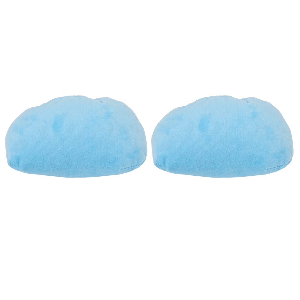 2pcs Crutches Underarm Pad Blue Soft Handle Pillow