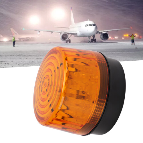 05E 12V Yellow Strobe LED Warning Flash Light for Security & Construction