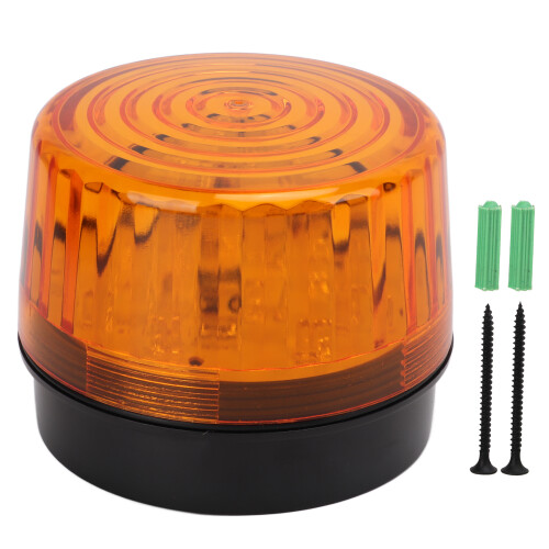 05E 12V Yellow Strobe LED Warning Flash Light for Security & Construction 1