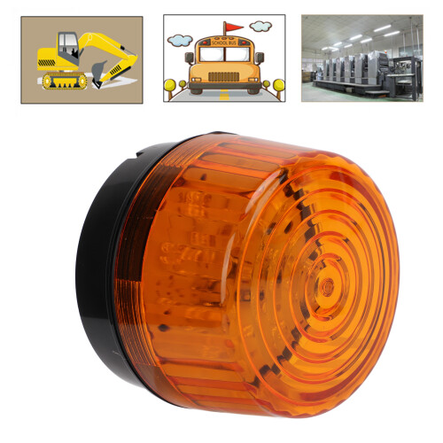 05E 12V Yellow Strobe LED Warning Flash Light for Security & Construction 2