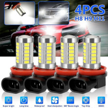 4x H8 H9 H11 Led Headlight Bulb Kit High/low Beam Super Bright 6500k Xenon White