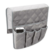 Sl Sofa Armrest Caddy Organiser Remote Control Holder Couch Chair Table Cabinet Storage Space Saver Bags-colorgray