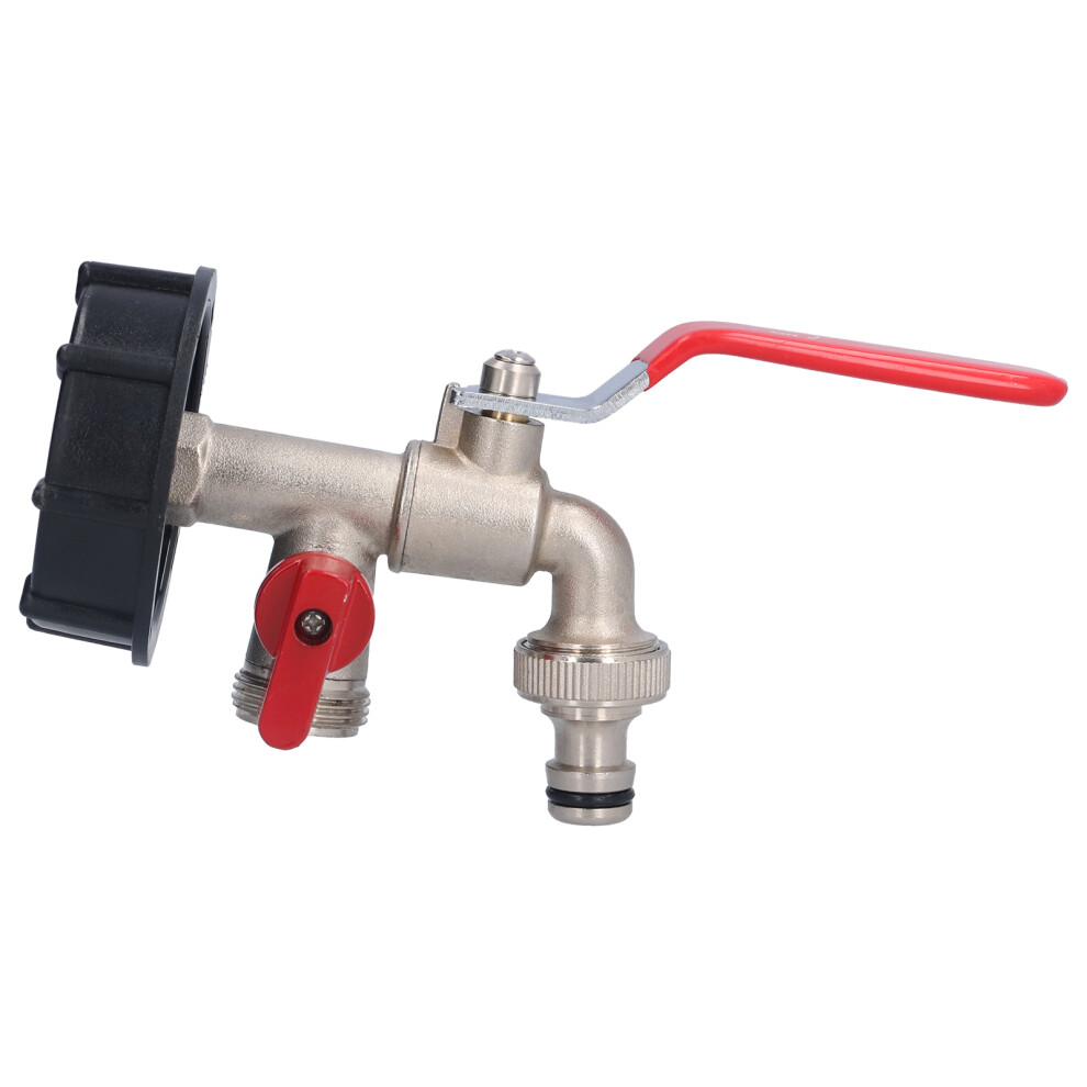 Ibc Tote Double Brass Adapter G1/2 Faucet Valve 60Mm Diameter 9401343101545