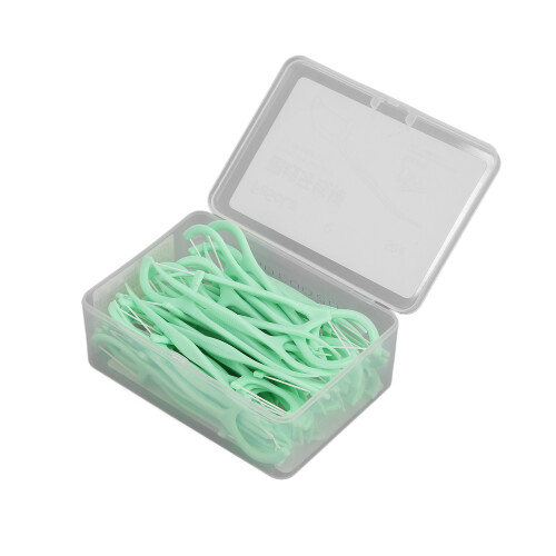 50 pezzi di interdental pick, filo sottile, in plastica 1