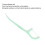 50 pezzi di interdental pick, filo sottile, in plastica 6