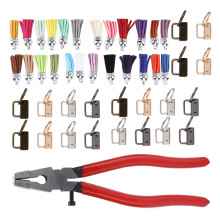 Key Fob Hardware 25mm Tassel 24 Colors DIY Keychain Supplies for Crafts
