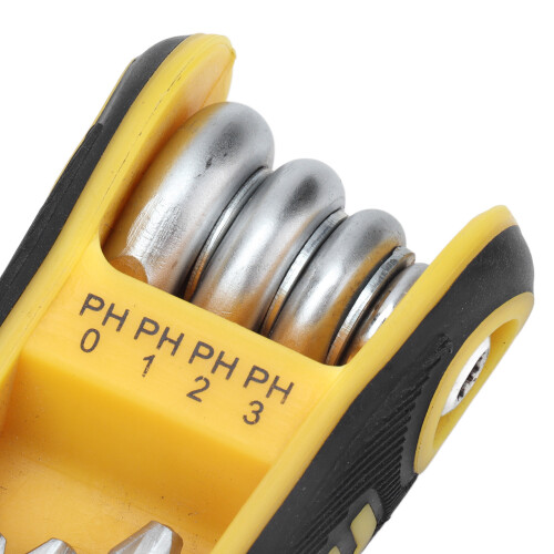 Kit de tournevis pliants 8-en-1, acier CV 2