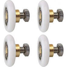Shower Door Roller, Roller Caster Wheel for Shower Door Sliding Rollers Door Roller Replacement Wheel 4pcs (20mm)