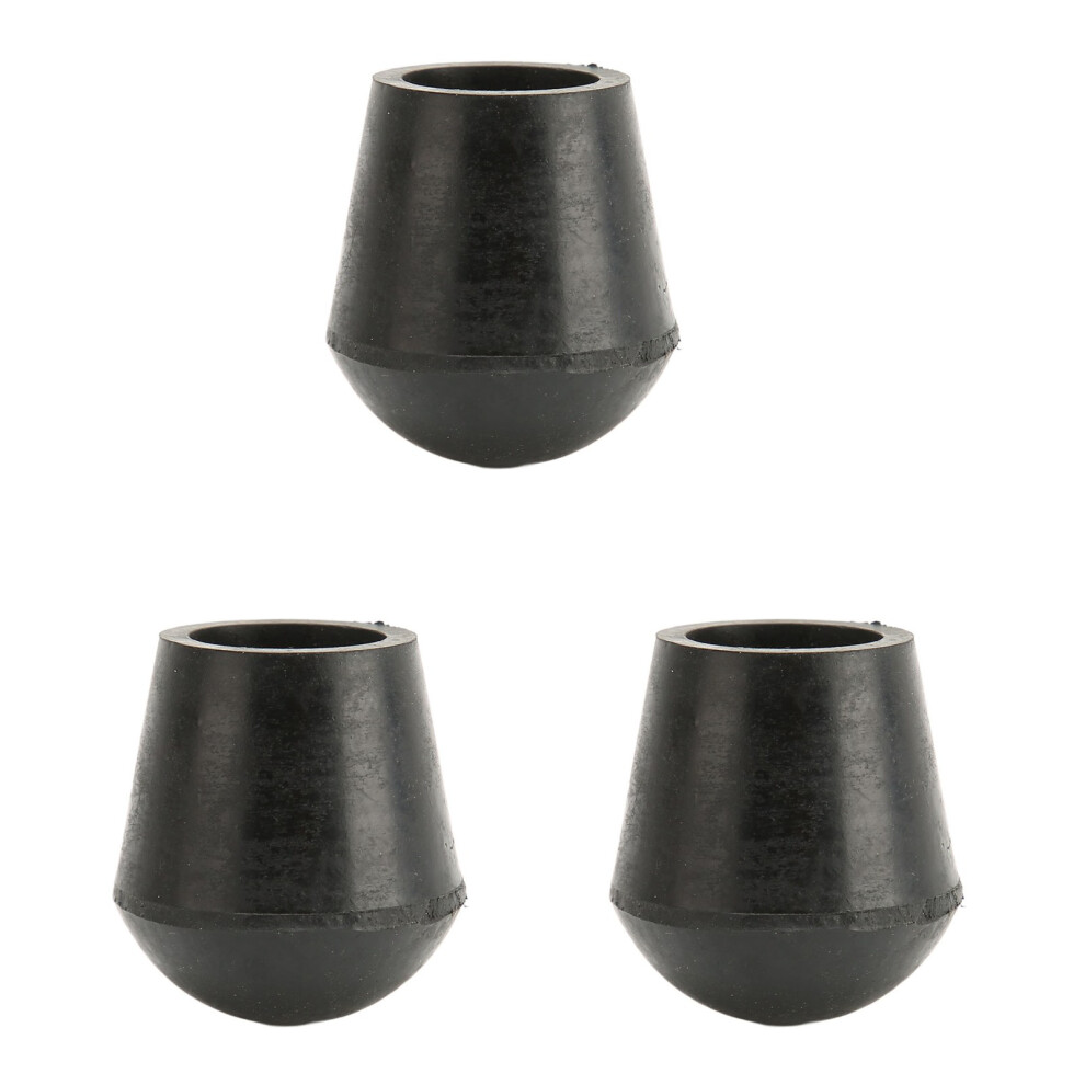 3 PCS Crutch Tips 22mm Inner Diameter Rubber
