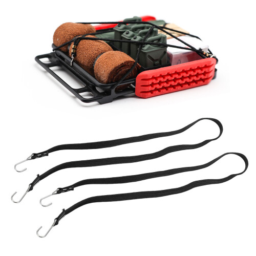 2 pièces Sangles élastiques pour bagages RC 35cm/13.8in noires