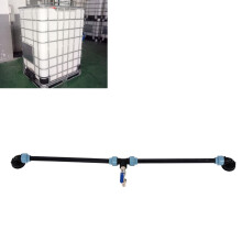 Adattatore a gomito per IBC in ABS e ottone, ingresso da 60 mm (2,4 in)