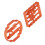 4 stampi in plastica per biscotti con frasi, 0,8 oz 8
