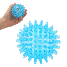Palla cava trasparente con punte da 7 cm per massaggio delle mani