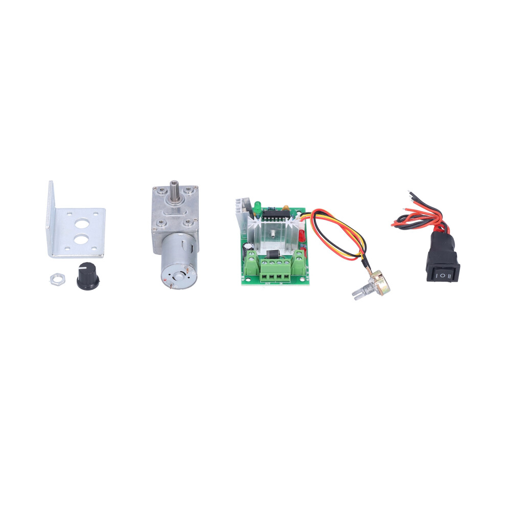 Dc 24V Worm Gear Motor 50Rpm With Governor For Robots & Locks 9441343115272
