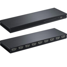 8 Port 1 In 8 Out 1x8 Hdmi Splitter Audio Video 1080p Hub for Hd Hdtv 4k 3d Dvd