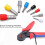 Tool Set Ferrule Crimper Plier Self-adjustable Ratchet Crimp Tools 7
